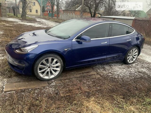 Синий Тесла Модель 3, объемом двигателя 0 л и пробегом 88 тыс. км за 17950 $, фото 1 на Automoto.ua