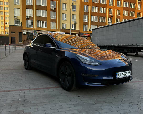 Синий Тесла Модель 3, объемом двигателя 0 л и пробегом 111 тыс. км за 16750 $, фото 1 на Automoto.ua