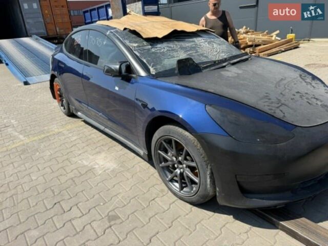 Синій Тесла Модель 3, об'ємом двигуна 0 л та пробігом 80 тис. км за 14500 $, фото 1 на Automoto.ua
