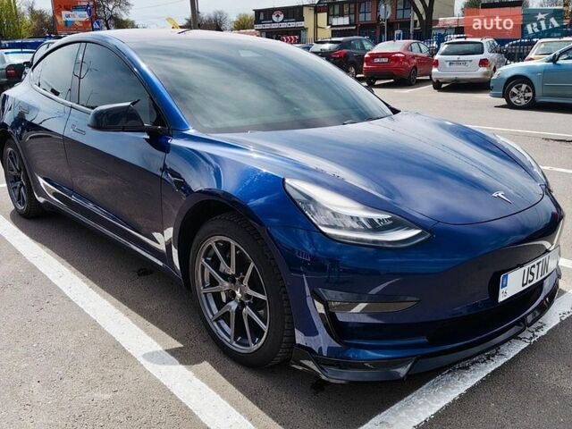Синий Тесла Модель 3, объемом двигателя 0 л и пробегом 116 тыс. км за 16850 $, фото 1 на Automoto.ua