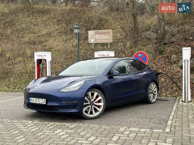 Синій Тесла Модель 3, об'ємом двигуна 0 л та пробігом 205 тис. км за 16900 $, фото 1 на Automoto.ua