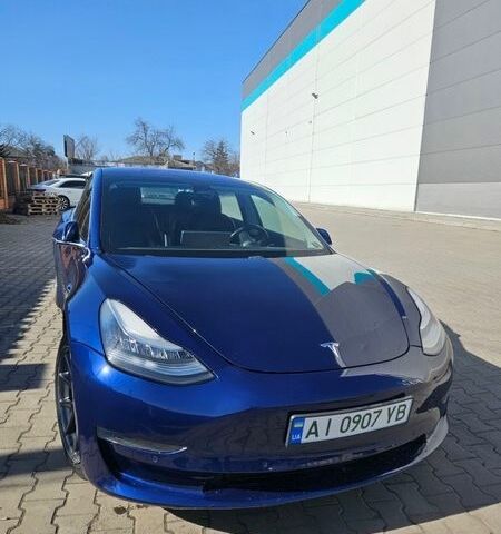 Синий Тесла Модель 3, объемом двигателя 0 л и пробегом 236 тыс. км за 14200 $, фото 1 на Automoto.ua