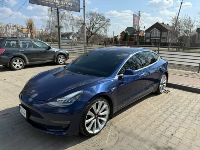 Синій Тесла Модель 3, об'ємом двигуна 0 л та пробігом 116 тис. км за 17800 $, фото 1 на Automoto.ua