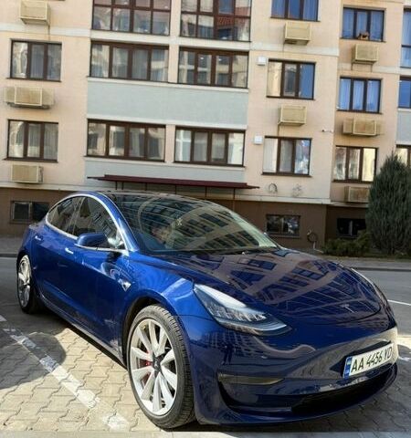 Синий Тесла Модель 3, объемом двигателя 0 л и пробегом 80 тыс. км за 19700 $, фото 1 на Automoto.ua