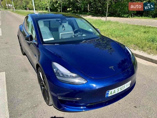 Синій Тесла Модель 3, об'ємом двигуна 0 л та пробігом 58 тис. км за 19000 $, фото 1 на Automoto.ua