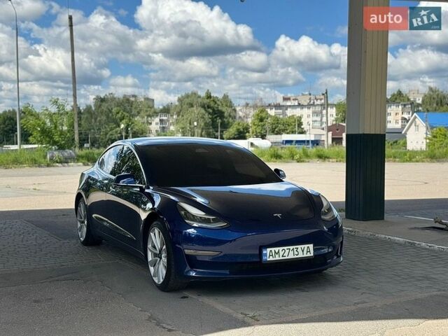 Синий Тесла Модель 3, объемом двигателя 0 л и пробегом 212 тыс. км за 16900 $, фото 1 на Automoto.ua