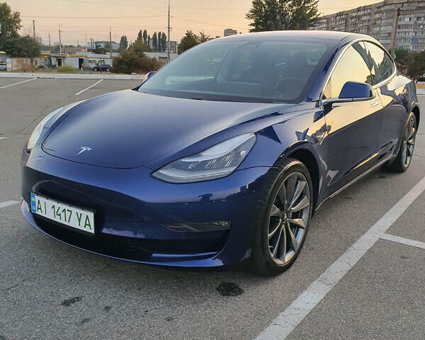 Синий Тесла Модель 3, объемом двигателя 0 л и пробегом 87 тыс. км за 21100 $, фото 1 на Automoto.ua