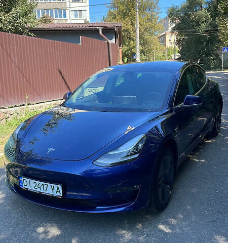 Синий Тесла Модель 3, объемом двигателя 0 л и пробегом 42 тыс. км за 18500 $, фото 1 на Automoto.ua