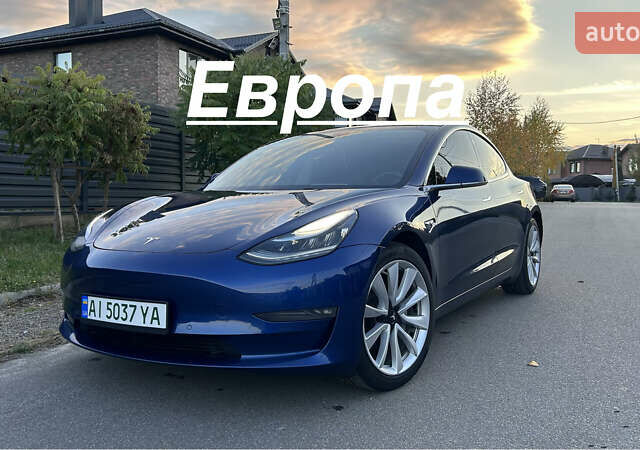 Синій Тесла Модель 3, об'ємом двигуна 0 л та пробігом 190 тис. км за 17500 $, фото 1 на Automoto.ua