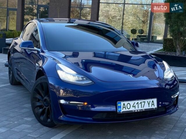 Синій Тесла Модель 3, об'ємом двигуна 0 л та пробігом 124 тис. км за 15400 $, фото 1 на Automoto.ua