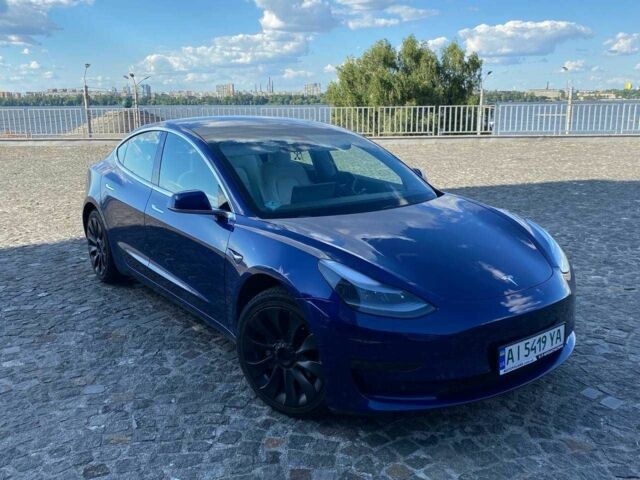 Синий Тесла Модель 3, объемом двигателя 0 л и пробегом 92 тыс. км за 394 $, фото 1 на Automoto.ua