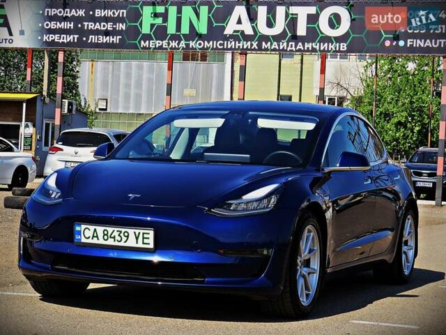 Синій Тесла Модель 3, об'ємом двигуна 0 л та пробігом 55 тис. км за 16500 $, фото 1 на Automoto.ua
