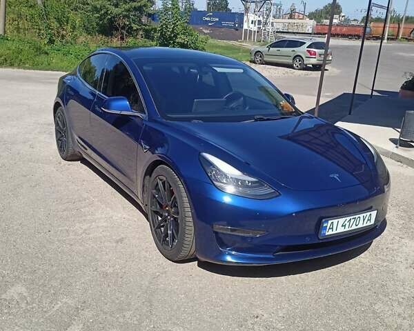 Синий Тесла Модель 3, объемом двигателя 0 л и пробегом 105 тыс. км за 19900 $, фото 1 на Automoto.ua