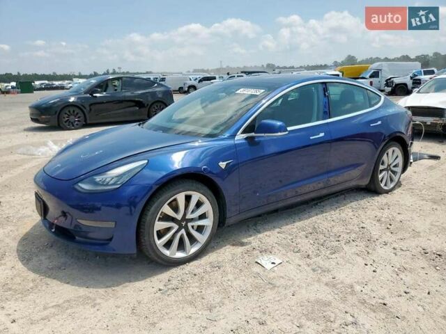 Синий Тесла Модель 3, объемом двигателя 0 л и пробегом 55 тыс. км за 3000 $, фото 1 на Automoto.ua