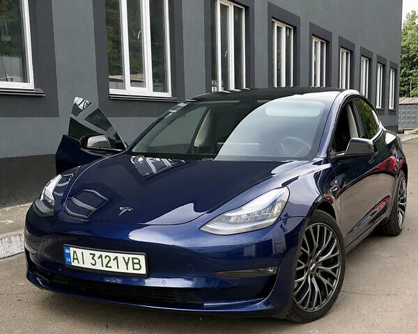 Синій Тесла Модель 3, об'ємом двигуна 0 л та пробігом 92 тис. км за 19999 $, фото 1 на Automoto.ua