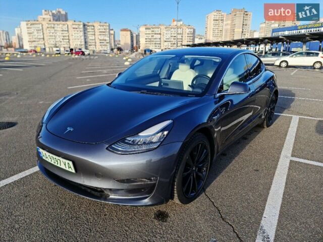 Синий Тесла Модель 3, объемом двигателя 0 л и пробегом 78 тыс. км за 18500 $, фото 1 на Automoto.ua