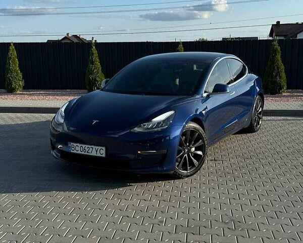 Синий Тесла Модель 3, объемом двигателя 0 л и пробегом 80 тыс. км за 16500 $, фото 1 на Automoto.ua