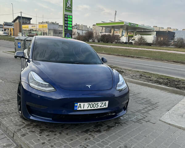 Синий Тесла Модель 3, объемом двигателя 0 л и пробегом 70 тыс. км за 18700 $, фото 1 на Automoto.ua