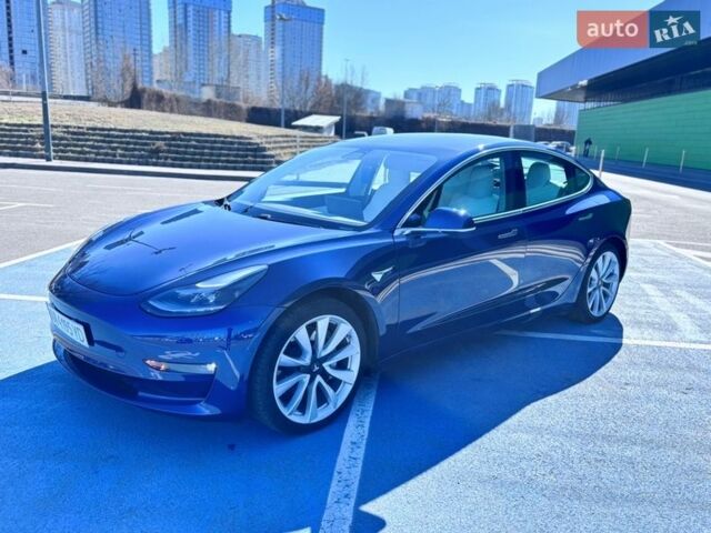 Синий Тесла Модель 3, объемом двигателя 0 л и пробегом 95 тыс. км за 18800 $, фото 1 на Automoto.ua