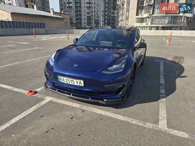Синий Тесла Модель 3, объемом двигателя 0 л и пробегом 19 тыс. км за 18000 $, фото 1 на Automoto.ua