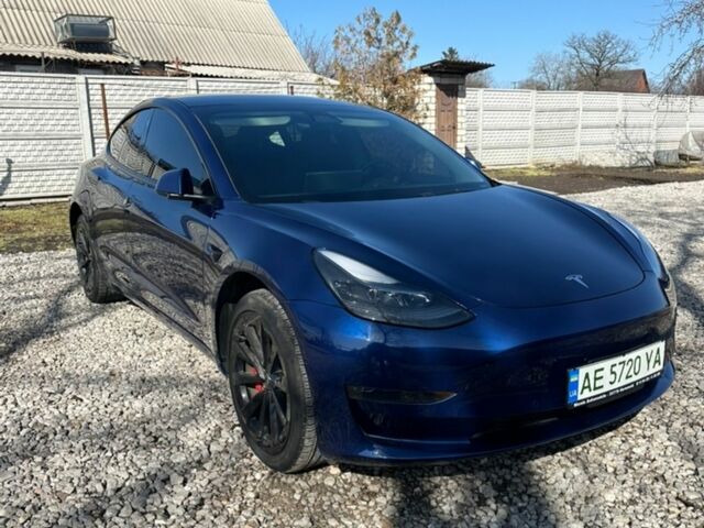 Синій Тесла Модель 3, об'ємом двигуна 0 л та пробігом 55 тис. км за 20999 $, фото 1 на Automoto.ua