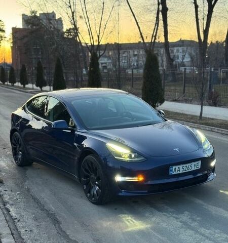 Синій Тесла Модель 3, об'ємом двигуна 0 л та пробігом 33 тис. км за 23400 $, фото 1 на Automoto.ua