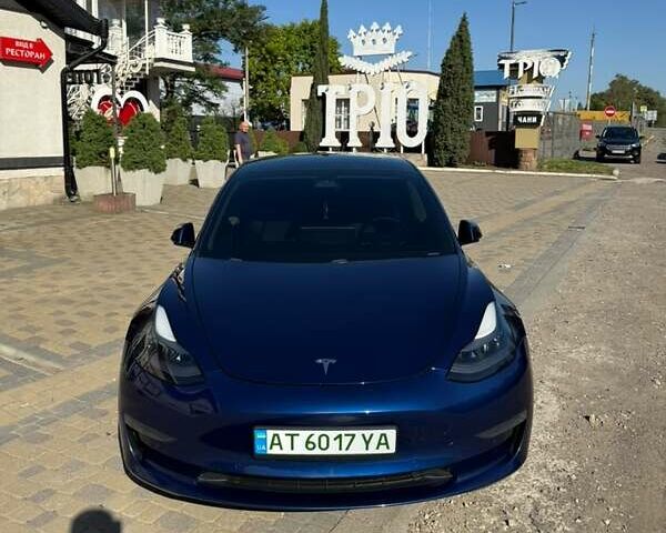 Синий Тесла Модель 3, объемом двигателя 0 л и пробегом 50 тыс. км за 17800 $, фото 1 на Automoto.ua