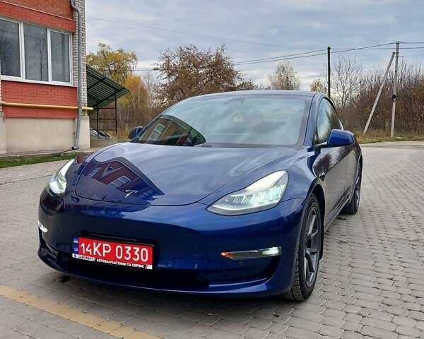 Синий Тесла Модель 3, объемом двигателя 0 л и пробегом 93 тыс. км за 18500 $, фото 1 на Automoto.ua
