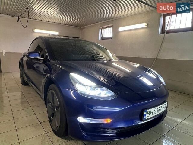 Синий Тесла Модель 3, объемом двигателя 0 л и пробегом 25 тыс. км за 21700 $, фото 1 на Automoto.ua