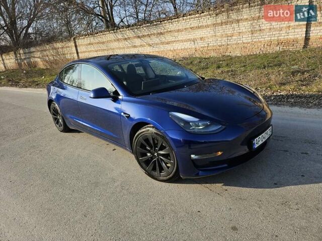 Синий Тесла Модель 3, объемом двигателя 0 л и пробегом 22 тыс. км за 20000 $, фото 1 на Automoto.ua
