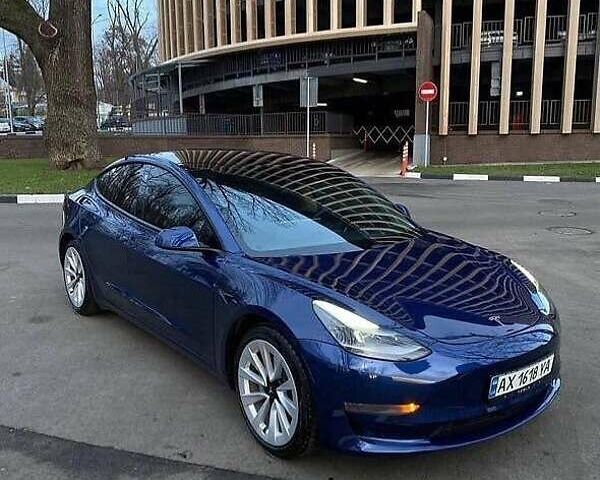 Синий Тесла Модель 3, объемом двигателя 0 л и пробегом 82 тыс. км за 20950 $, фото 1 на Automoto.ua