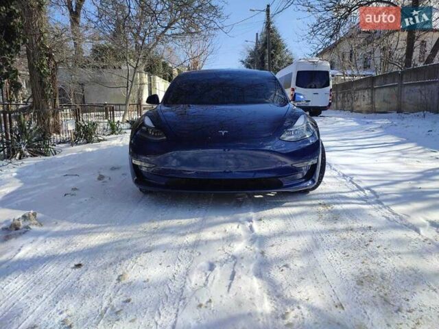 Синий Тесла Модель 3, объемом двигателя 0 л и пробегом 36 тыс. км за 25300 $, фото 1 на Automoto.ua