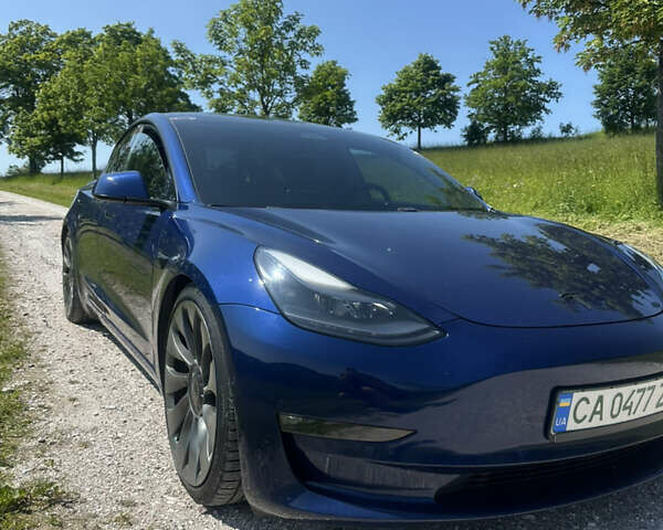 Синій Тесла Модель 3, об'ємом двигуна 0 л та пробігом 106 тис. км за 22000 $, фото 1 на Automoto.ua