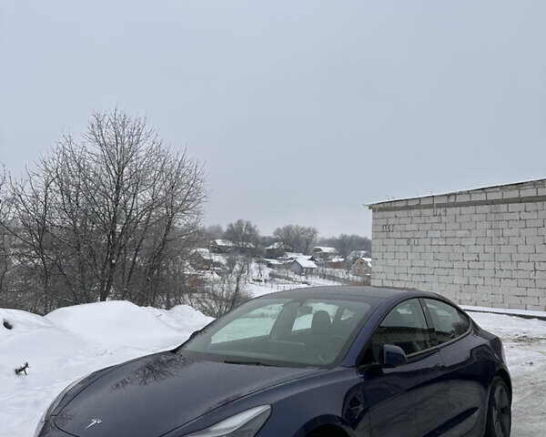 Синий Тесла Модель 3, объемом двигателя 0 л и пробегом 117 тыс. км за 16499 $, фото 1 на Automoto.ua