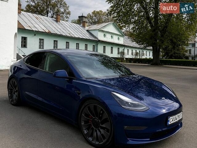 Синий Тесла Модель 3, объемом двигателя 0 л и пробегом 113 тыс. км за 18999 $, фото 1 на Automoto.ua
