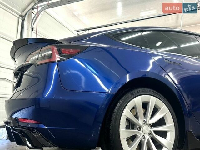 Синий Тесла Модель 3, объемом двигателя 0 л и пробегом 102 тыс. км за 17500 $, фото 1 на Automoto.ua