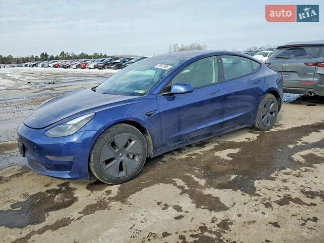 Синий Тесла Модель 3, объемом двигателя 0 л и пробегом 35 тыс. км за 5100 $, фото 1 на Automoto.ua