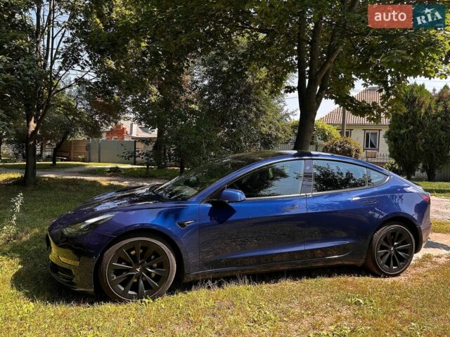 Синий Тесла Модель 3, объемом двигателя 0 л и пробегом 145 тыс. км за 17950 $, фото 1 на Automoto.ua