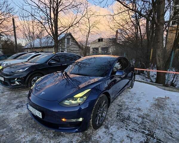 Синий Тесла Модель 3, объемом двигателя 0 л и пробегом 128 тыс. км за 21100 $, фото 1 на Automoto.ua