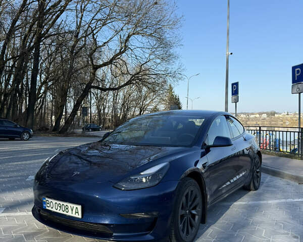 Синий Тесла Модель 3, объемом двигателя 0 л и пробегом 48 тыс. км за 17500 $, фото 1 на Automoto.ua
