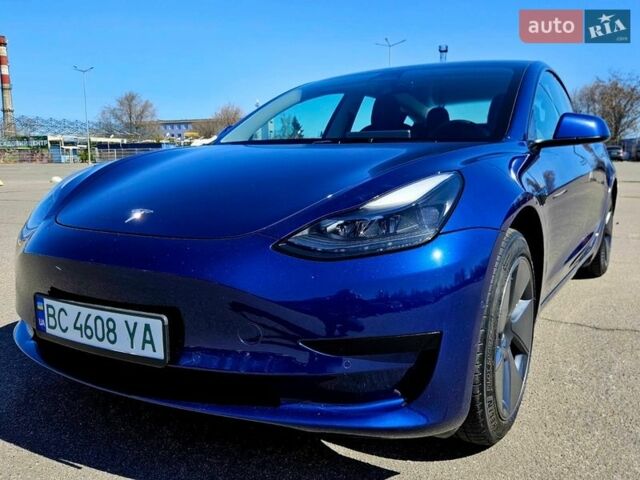 Синий Тесла Модель 3, объемом двигателя 0 л и пробегом 34 тыс. км за 21900 $, фото 1 на Automoto.ua