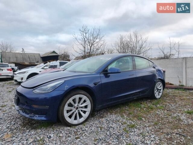 Синий Тесла Модель 3, объемом двигателя 0 л и пробегом 80 тыс. км за 12200 $, фото 1 на Automoto.ua