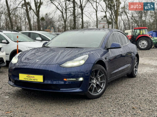 Синий Тесла Модель 3, объемом двигателя 0 л и пробегом 53 тыс. км за 19500 $, фото 1 на Automoto.ua
