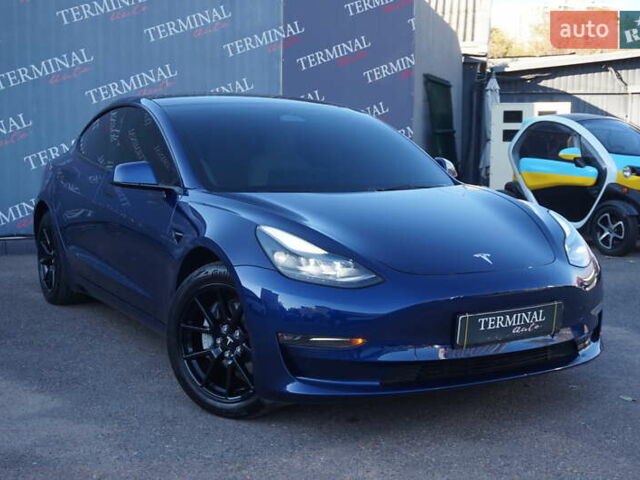 Синий Тесла Модель 3, объемом двигателя 0 л и пробегом 58 тыс. км за 22900 $, фото 1 на Automoto.ua