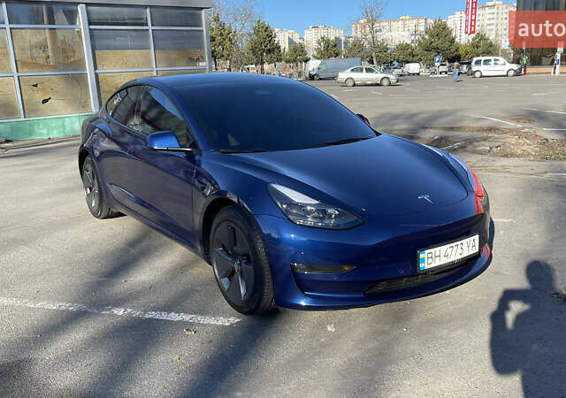 Синий Тесла Модель 3, объемом двигателя 0 л и пробегом 34 тыс. км за 30000 $, фото 1 на Automoto.ua
