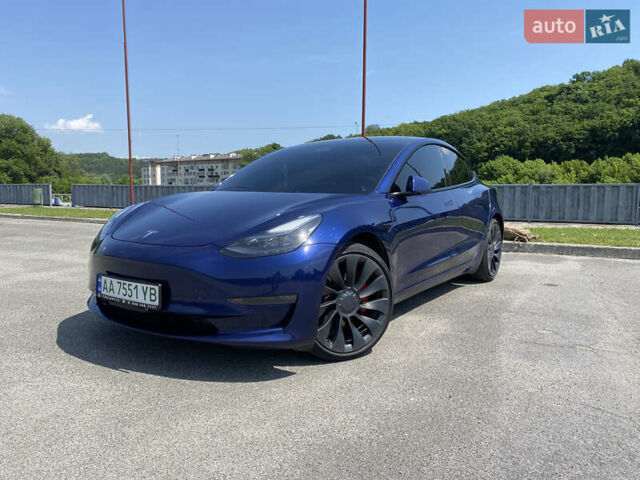Синий Тесла Модель 3, объемом двигателя 0 л и пробегом 60 тыс. км за 25150 $, фото 1 на Automoto.ua