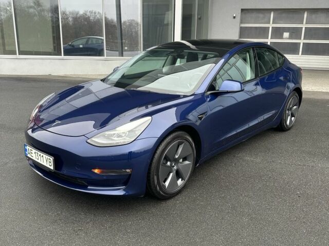 Синий Тесла Модель 3, объемом двигателя 0 л и пробегом 56 тыс. км за 22000 $, фото 1 на Automoto.ua