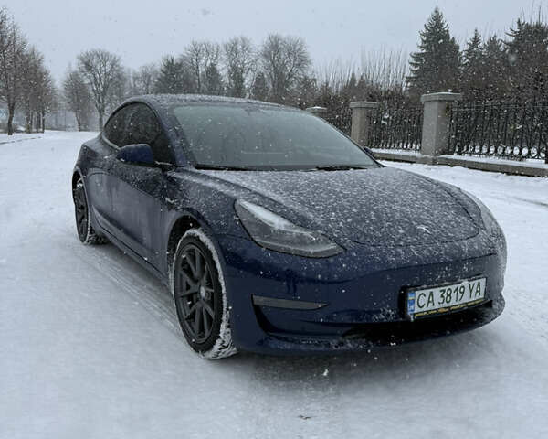 Синий Тесла Модель 3, объемом двигателя 0 л и пробегом 34 тыс. км за 19750 $, фото 1 на Automoto.ua