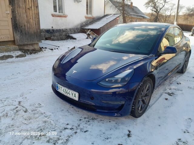 Синий Тесла Модель 3, объемом двигателя 0 л и пробегом 52 тыс. км за 20000 $, фото 1 на Automoto.ua