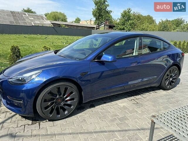 Синій Тесла Модель 3, об'ємом двигуна 0 л та пробігом 41 тис. км за 18200 $, фото 1 на Automoto.ua